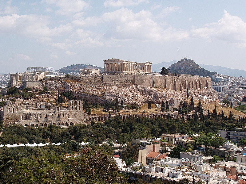  Atenas Grecia Acrópolis Teatro Herodes Atticus Monte Licabeto Mykonos Santorini Grecia clásica